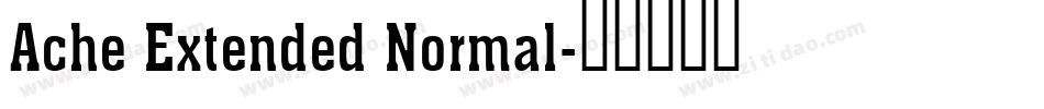 Ache Extended Normal字体转换